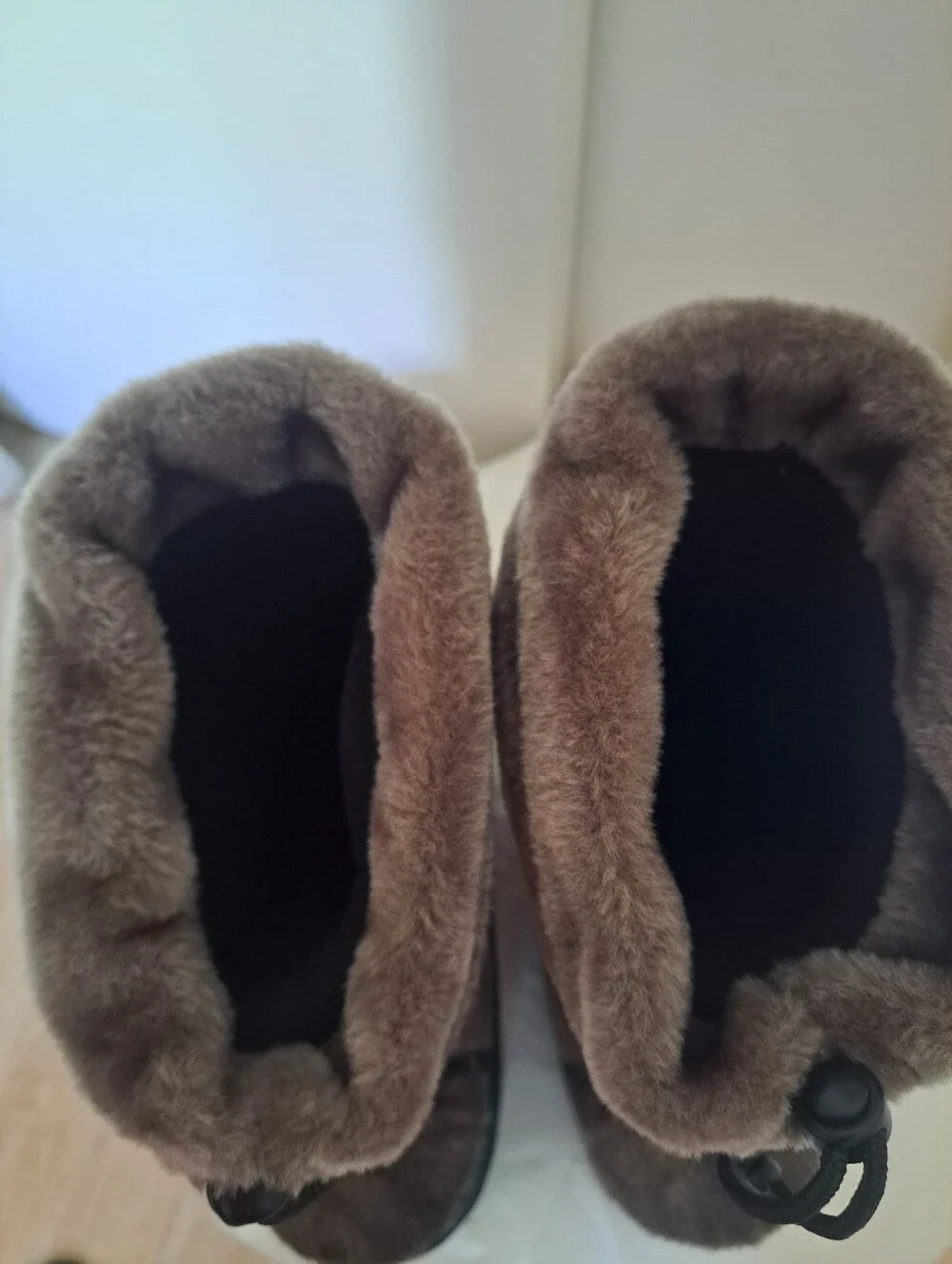 Khombu Brown Faux Fur Lace-Up Winter Boots